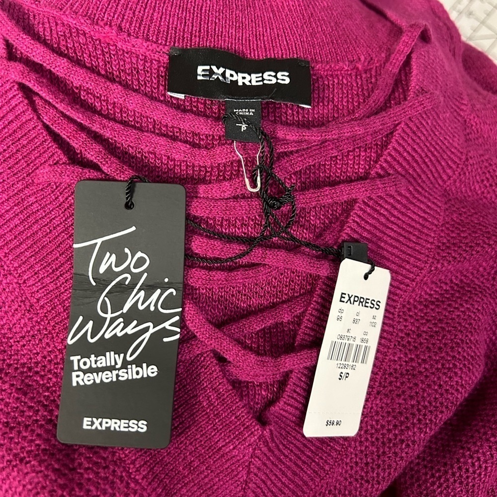 Size Small reversible Express sweater